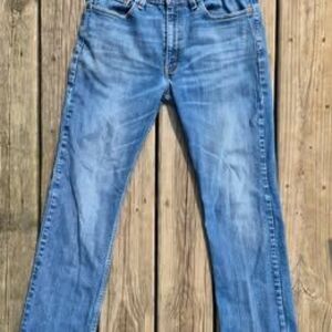 Levi's 514 Men's Straight Regular Fit Distressed Blue Jeans W29xL30